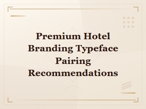 Premium Hotel Branding Typeface Pairing Recommendations